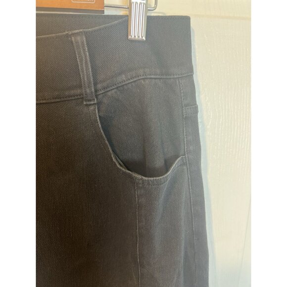 Halara Flex High Waisted Casual Boyfriend Jeans Large Black Straight Leg Pockets - Picture 6 of 10